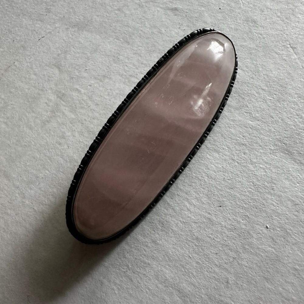 Rose Quartz Brooch